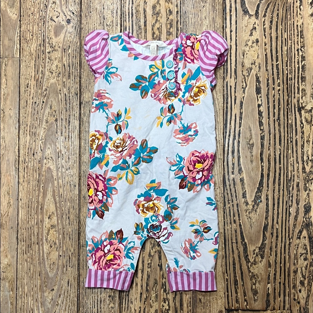 Matilda Jane Pink Floral Kids Romper
